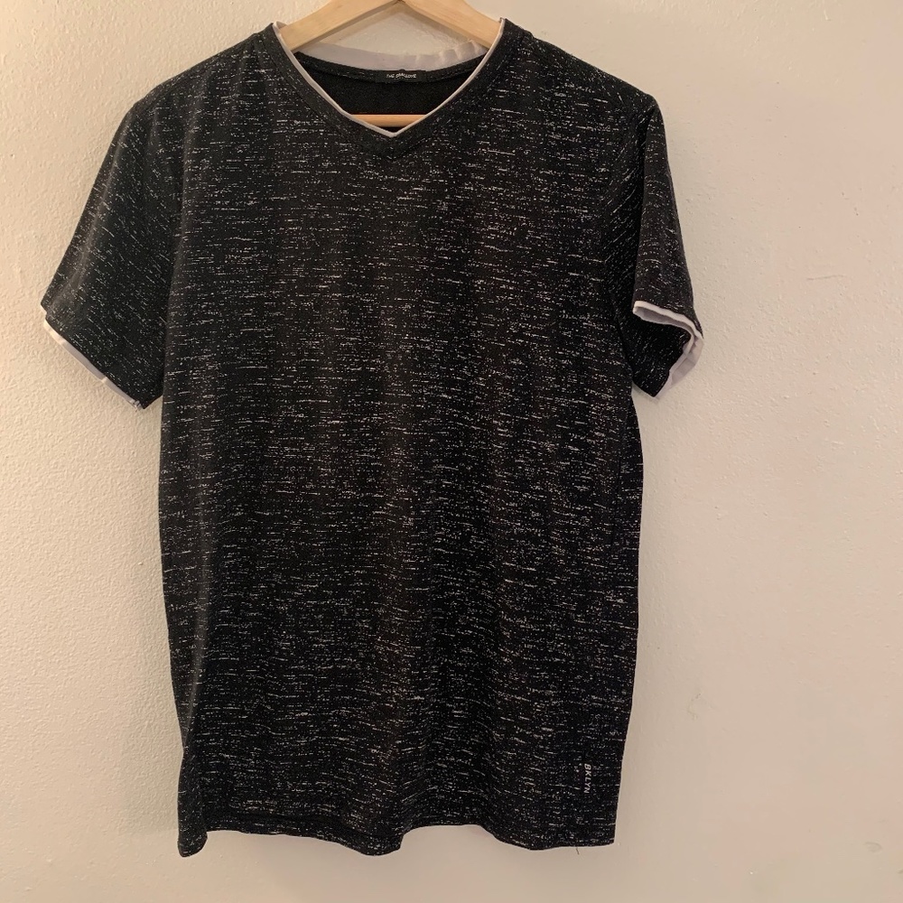 The Spacedye V-Neck Shirt 40-44 100% Cotton